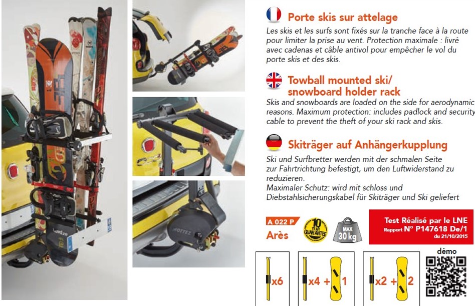porte skis mottez